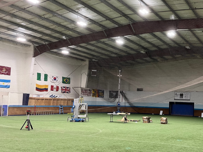 Indoor soccer arena